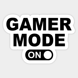 Gamer Mode On Sticker